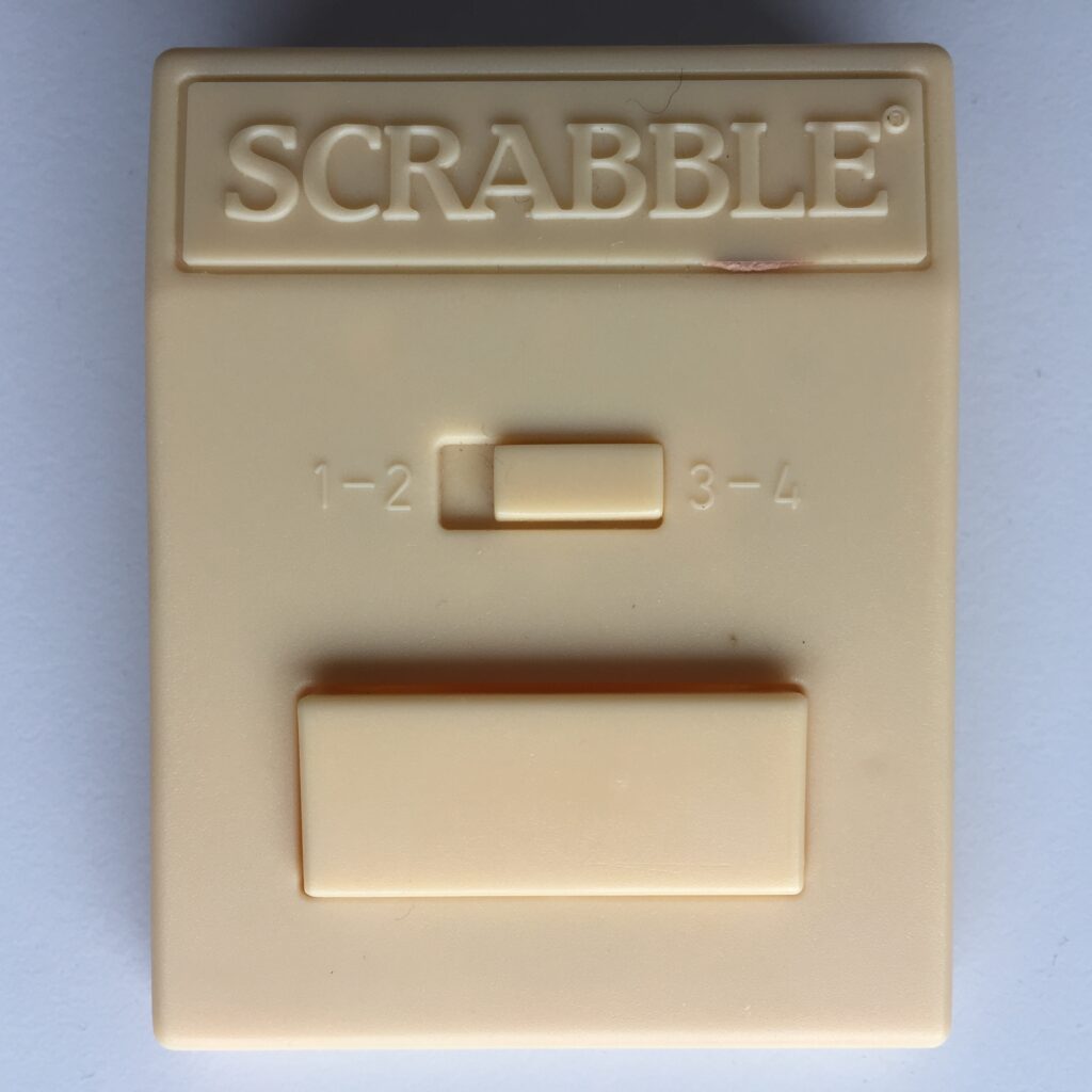 Scrabble tijdklok